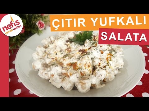 Çıtır Yufkalı Tavuklu Nohut Salatası - Gün Salatası Tarifleri - Nefis Yemek Tarifleri