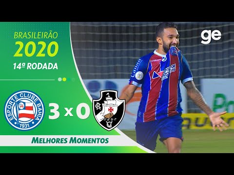 BAHIA 3 X 0 VASCO | MELHORES MOMENTOS | 14ª RODADA BRASILEIRÃO 2020 | ge.globo