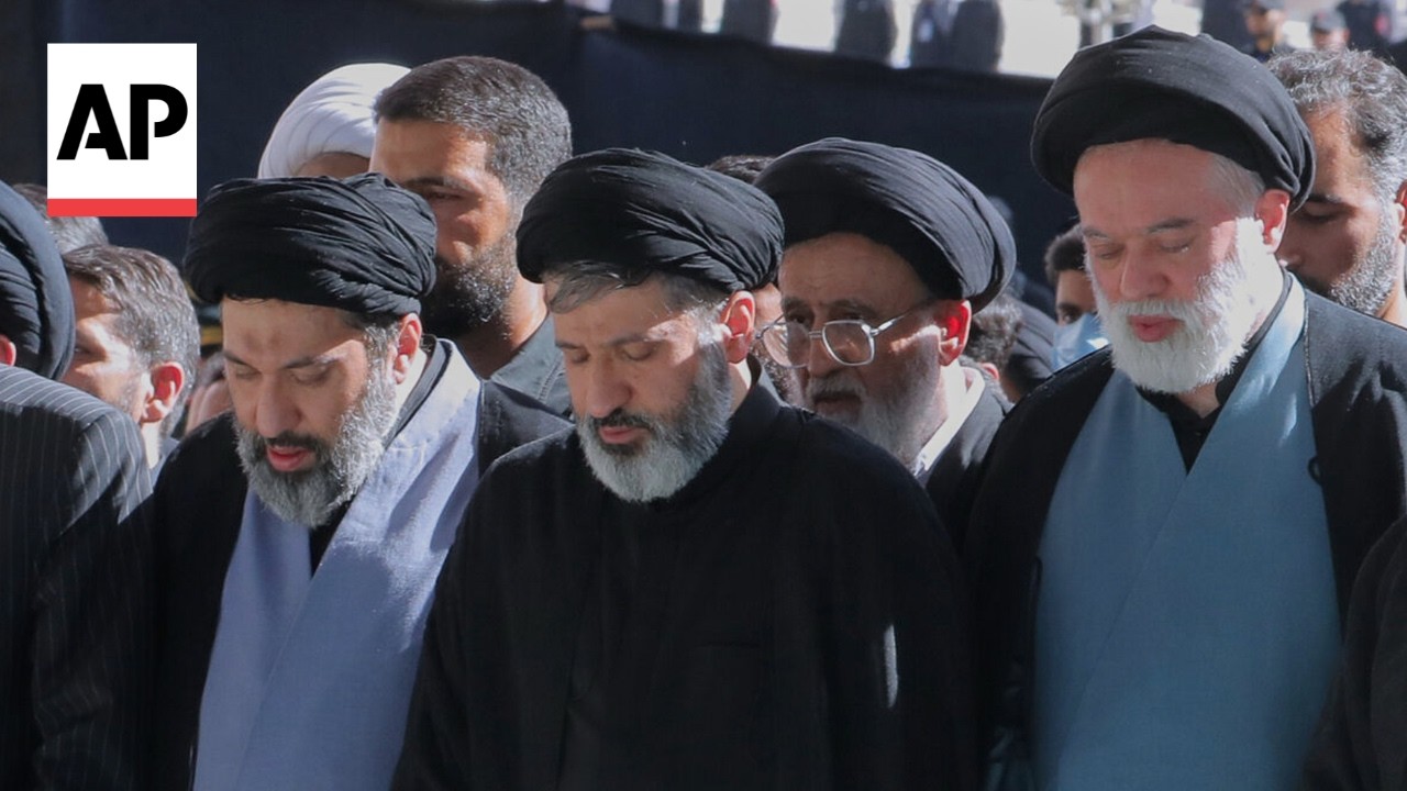 Video | Sons of late Iran Supreme Leader Khamenei among mourners at his funeral