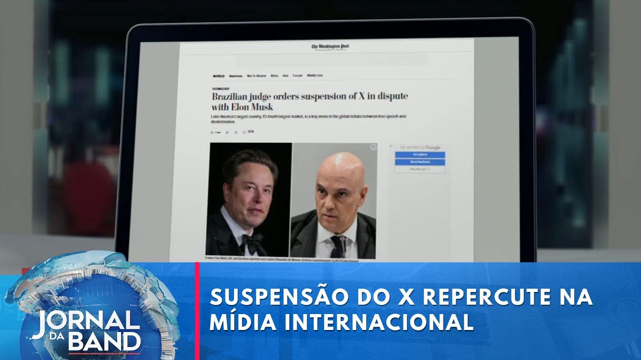 Suspensão do X no Brasil repercute pelo mundo