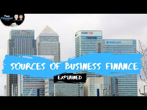 Sources of Business Finance Explained | Bank Loans, Trade Credit, Share Capital, Overdrafts & More