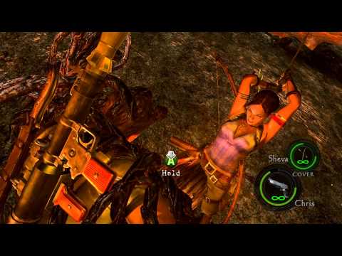 Resident Evil 5 Final Battle Finishing QTE In 4K