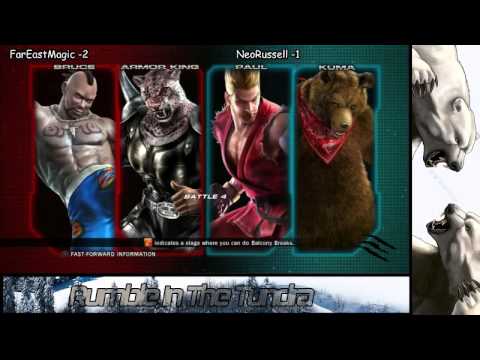 Rumble In The Tundra 5 TTT2: FarEastMagic(Bruce,Arm King) vs NeoRussell(Kuma,Panda,Kunimitsu,Paul)
