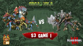 BB3 OCC Season 3 Match Day 1 Lizardmen vs Necromantic Horror - Blood Bowl League