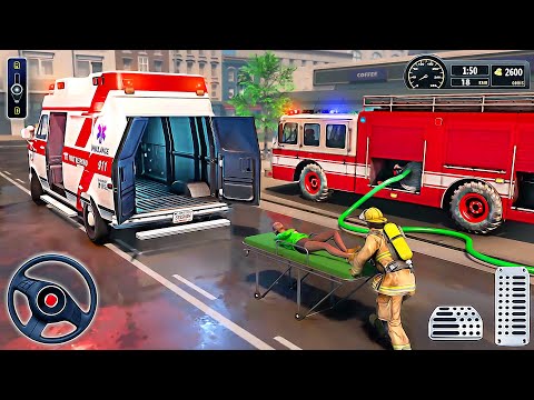 Ambulance Rescue Van Driving Simulator - Emergency Car Drive Game 2023 | Android Gameplay