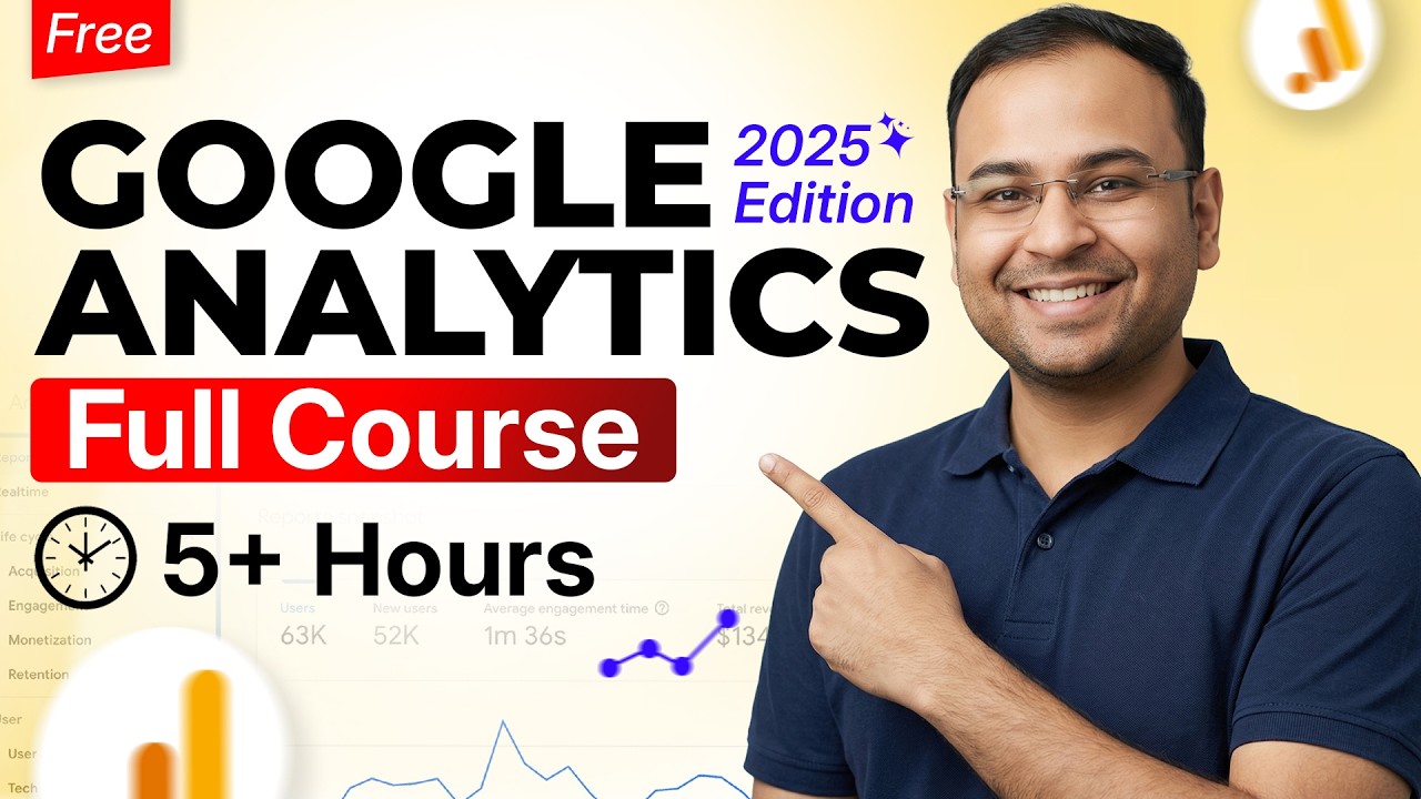 Complete Google Analytics 4 Tutorial | GA4 Course in Hindi - 2025 | Umar Tazkeer