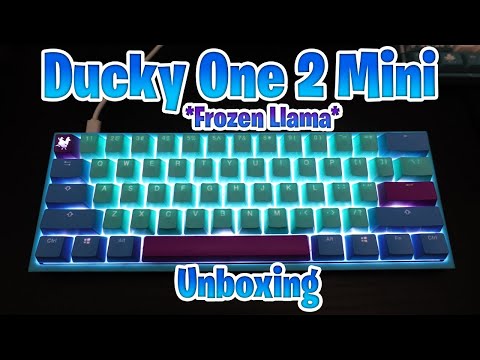 Ducky One 2 Mini - Frozen Llama Edition Unboxing w/ Sound Test! (Cherry MX Blue)