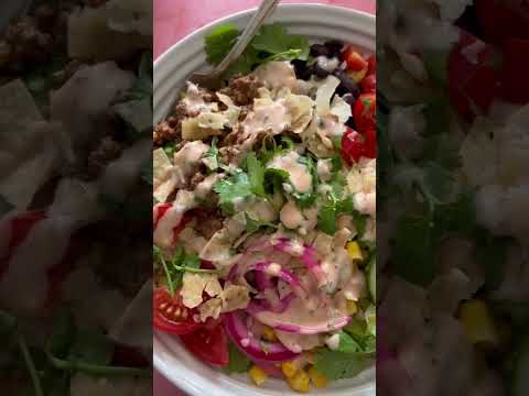 5 ingredient taco salad dressing that will make any taco salad even better.