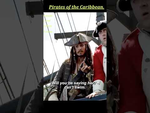 Pirates of the Caribbean (2003) | Elizabeth Falls into Sea – Jack Sparrow Dives In 💥🌊