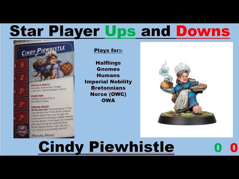 Blood Bowl Season 3 Star Player Ups and Downs: Cindy Piewhistle