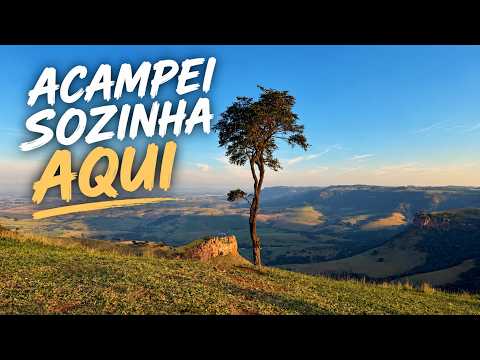 Fui acampar sozinha no alto do Morro do Fogão em Itirapina