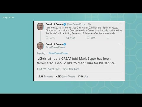 President Trump fires Secretary of Defense Mark Esper