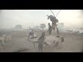 Mundari Tribe Boys Collecting Cow Dungs To Make Bonfires To Repel Mosquitoes And Flies South Sudan