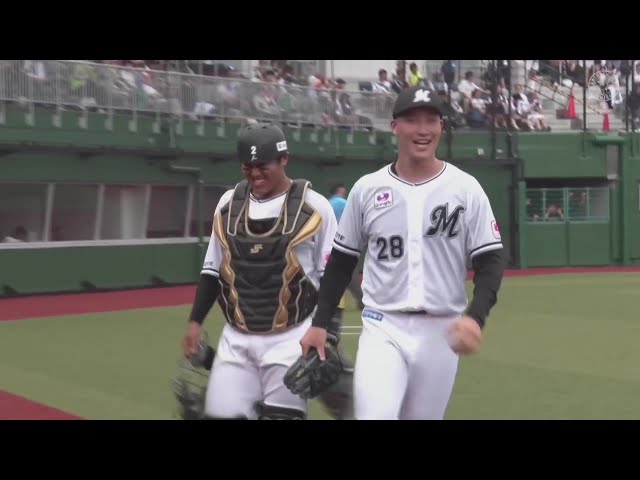 【ファーム】3球で3アウト!! マリーンズ・菊地吏玖 テンポの良い投球で3者凡退!! 2025年7月5日 千葉ロッテマリーンズ 対 東京ヤクルトスワローズ