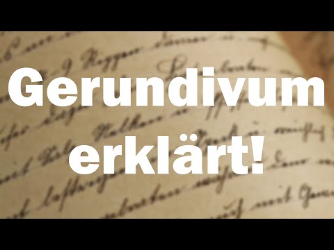 Gerundivum einfach erklärt in Latein!