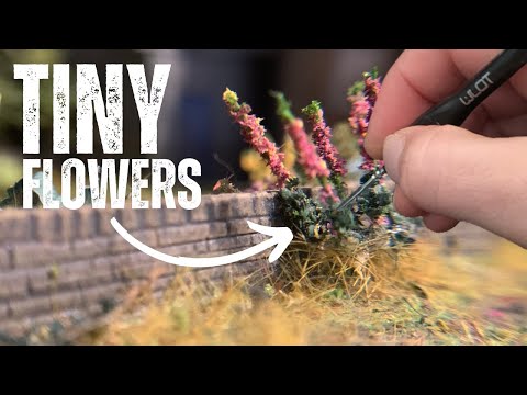 How to make simple flowers for model railways and dioramas