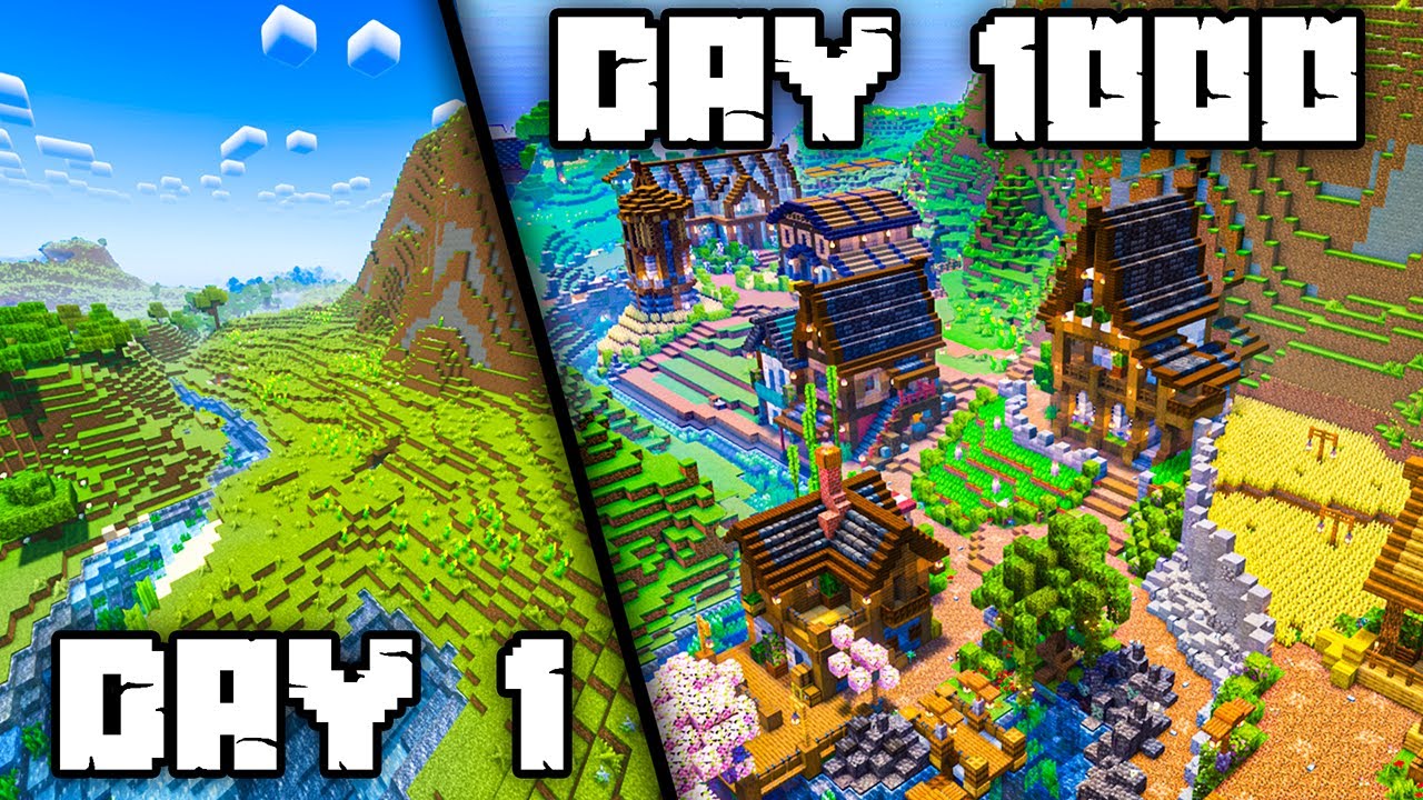 1,000 Days Of Cozy Minecraft Forever World. (Survival Lets Play)