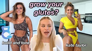 I TRIED THE *new* "BUILD AND TONE" APP by KATE TAYLOR for a week | gym-based guide, recipes, review