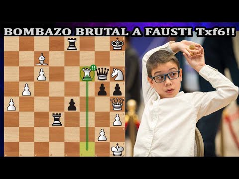 BRUTAL CAÑONAZO A FAUSTI Benjamin Bok vs Faustino Oro ronda 4 Tata Steel Challengers 2025