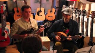 Brain Oberlin and Carlo Aonzo plays at american guitar shop berlin