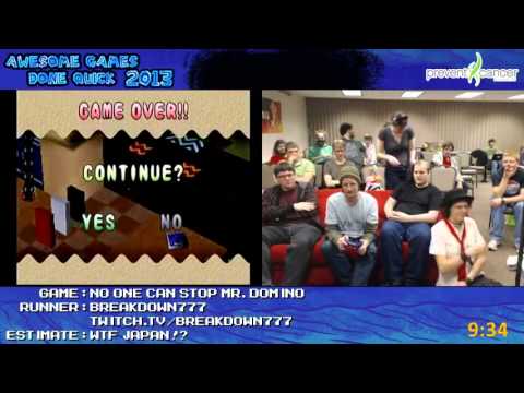 AGDQ 2013 Bonus Stream - Game 09 - No One Can Stop Mr Domino