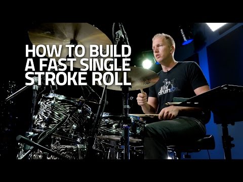 Drum Lesson - How To Build A Fast Single Stroke Roll