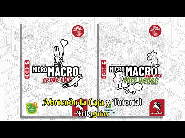 Vídeo relacionado con SD GAMES Juego De Mesa Micro Macro. Ciutat del Crim