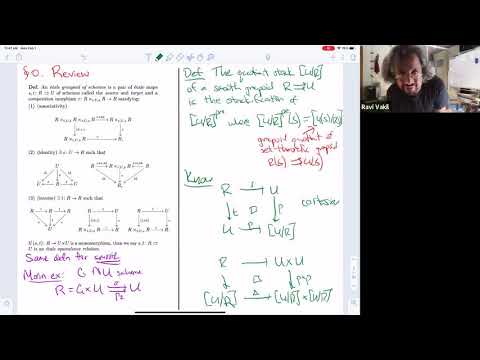 Introduction to stacks and moduli (Jarod Alper) - Lecture 7