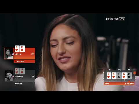 Kelly Minkin Straight Flush | Classic Hands - MILLIONS North America 2019 | partypoker