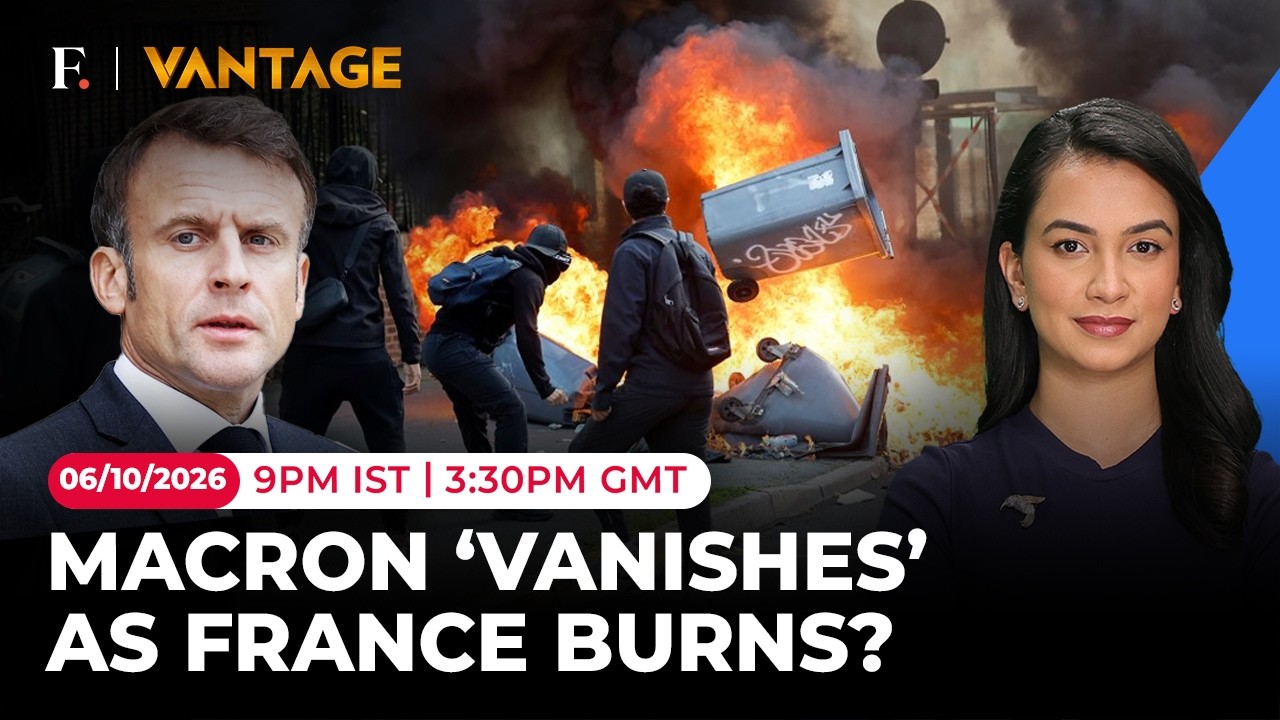 Why has Macron Gone Missing as Violent Student Protests Erupt Across France? | Vantage | 4K