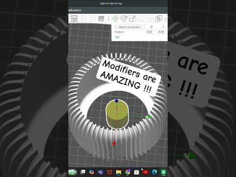 What are modifiers used for in bambu lab studio !! #bambulab #3dprinting