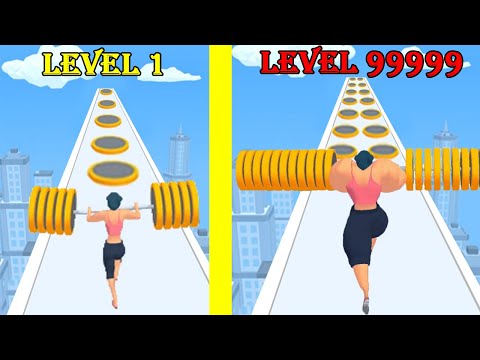 Level 1 VS Level 99999 - Weight Runner 3D !