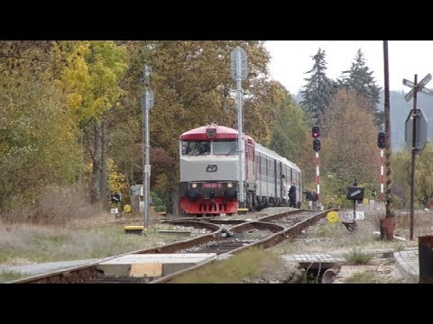 vlaky ve stanici Hvězdonice 14. a 20.10.2018