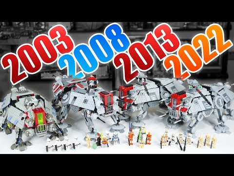 LEGO Star Wars AT-TE Comparison! (4482, 7675, 75019, 75337 | 2003, 2008, 2013, 2022)