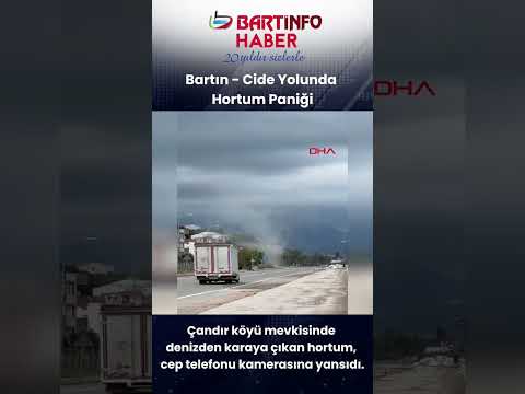 Bartın’da Hortum! 🌪️ Denizden Karaya Çıktı