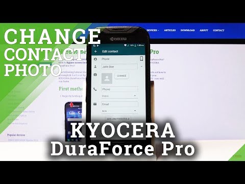 How to Add Photo to Contact in KYOCERA DuraForce Pro – Add Profile Picture