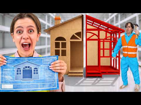 WHOEVER BUILD THE BEST CARDBOARD HOUSE WINNS €1,000!📦