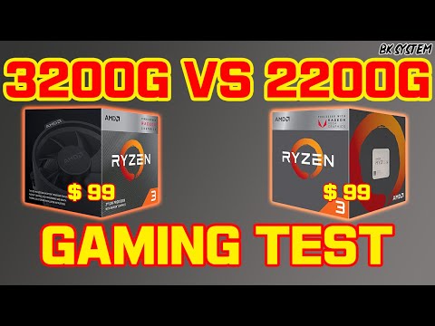 Ryzen 3 3200G vs Ryzen 3 2200G | Test in GAMES & BENCHMARKS & Overclock[BKSYSTEM][4K]