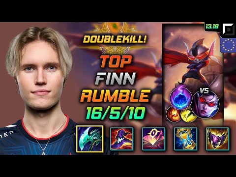 Rumble Top Build Finn Night Harvester Arcane Comet - LOL EUW GrandMaster Patch 13.18
