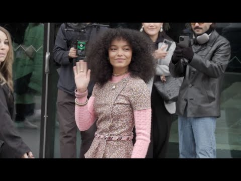 Whitney Peak at the Chanel Fashion Show in Paris