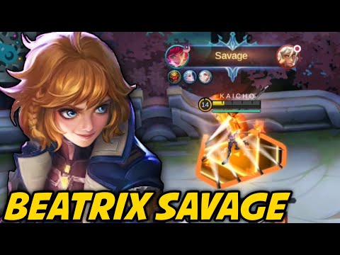 BEATRIX TOP 1 GLOBAL || BEST BUILD FOR SAVAGE SOLO RANK GAMEPLAY