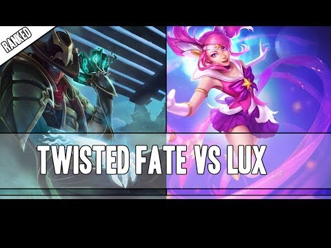 Twisted Fate vs Lux -  platino 3 (Partida completa)