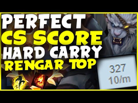 INSANE HARD CARRY WITH AN INTER | 10 CS/MIN | RENGAR VS RENEKTON TOP