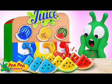 Naughty Pea Pea and the Colorful Watermelon Juice Machine 🍉🥤 Cartoons for Kids