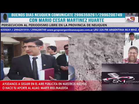 ENTREVISTA AL INTENDENTE DE SENILLOSA LUCAS PAEZ BUENOS DÍAS NEUQUÉN CON MARIO CÉSAR MARTÍNEZ HUARTE