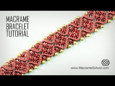 Macramé Double Wave Bracelet Beautiful Blue Danube by Strauss