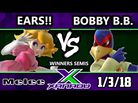 S@X 235 Melee - Ears!! (Peach) Vs. Bobby Big Ballz (Falco) - Smash Melee Winners Semis - SSBM
