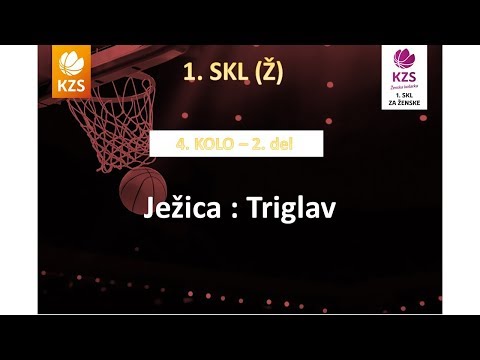 Ježica : Triglav - 4. kolo, 2. del - 1. Ž SKL - Sezona 2017/18 - 4/4
