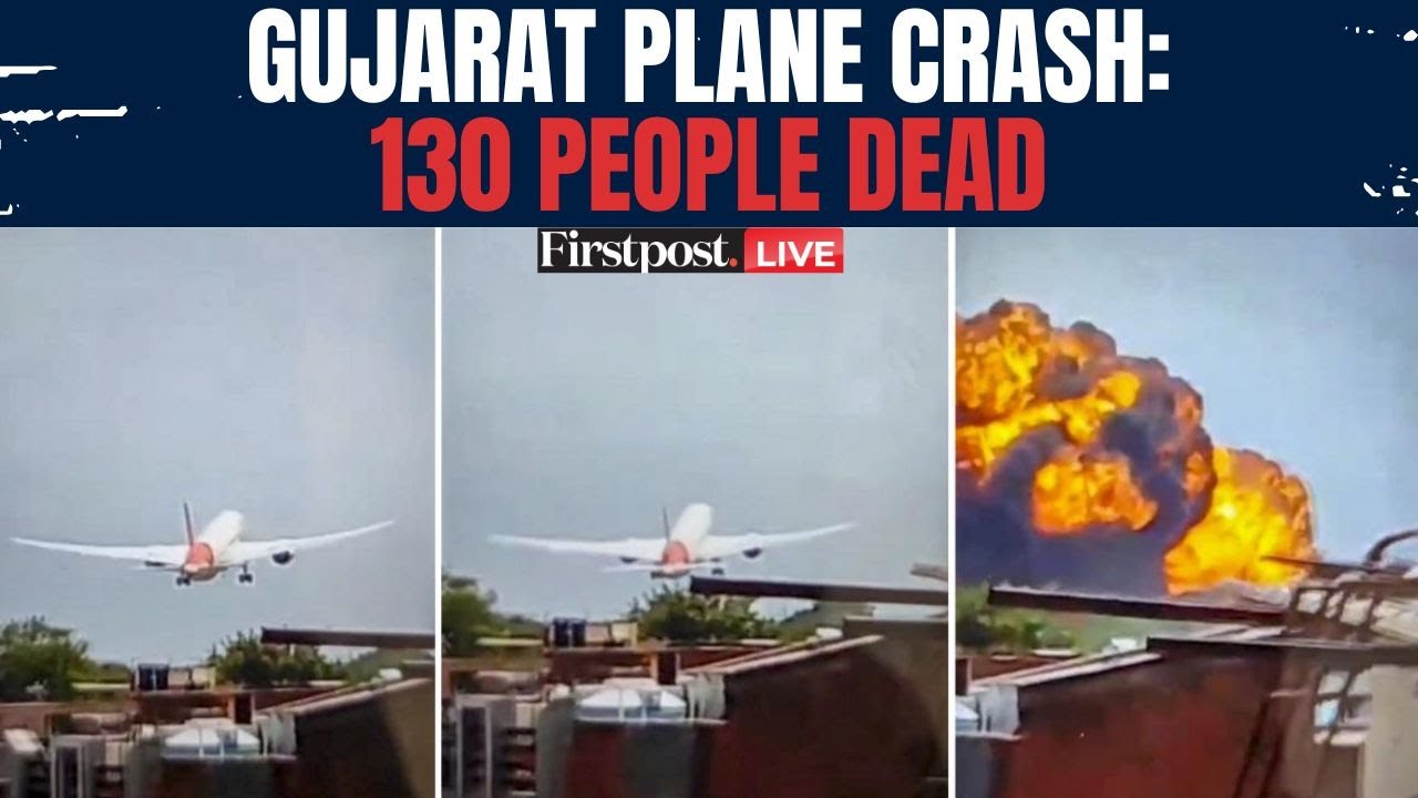 Gujarat Plane Crash LIVE: At Least 130 Dead; Ahmedabad Plane Crash Death Toll; 169 Indians On-Board
