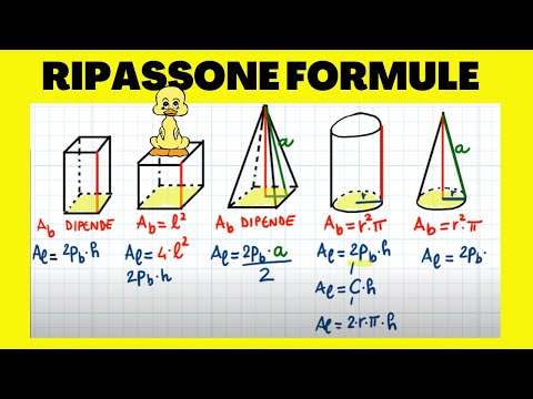 RIPASSONE FORMULE GEOMETRIA SOLIDA || per esame terza media
